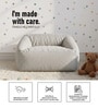 Cloud Velvet Kids Sofa In Beige Colour