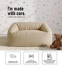 Cloud Velvet Kids Sofa In Light Yellow Colour Cloud Velvet Kids Sofa In Light Yellow Colour