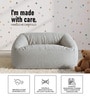 Cloud Velvet Kids Sofa In Light Grey Colour