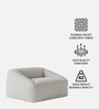 Cloud Velvet Kids Sofa In Light Grey Colour