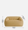 Cloud Velvet Kids Sofa In Yellow Colour