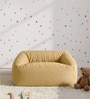 Cloud Velvet Kids Sofa In Yellow Colour