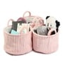 Cloud Weave Cloth Basket Blush Pink Set Of 3