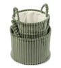 Cloud Weave Cloth Basket Squashy Green Set Of 3