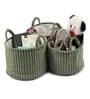 Cloud Weave Cloth Basket Squashy Green Set Of 3