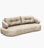 CloudFlex Fabric Three Seater Sofa in Beige Colour