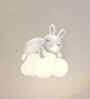 Cloudy Bunny Wall Light Resin Body Tri-Color LED Cute Decorative Wall Lamp for Kids Room Nursery