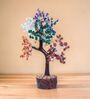 Cloudy Seven Chakra Wish Tree Stone Table Accent