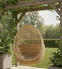 Clove Wicker Outdoor Swing In Light Brown Finish