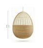 Clove Wicker Outdoor Swing In Light Brown Finish