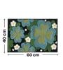 Green Clover Colorful Floral Bath Mat (40x60 CM)