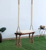 Clover Solid Wood Swing in Beige Colour