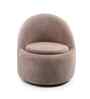 Clowd Nest 1 Seater Chair In Brown Boucle Color