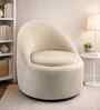 Clowd Nest 1 Seater Chair In Off White boucle Color