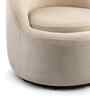 Clowd Nest 1 Seater Chair In Off White boucle Color