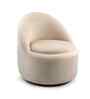 Clowd Nest 1 Seater Chair In Off White boucle Color