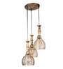 Liama Antique Gold Iron Cluster Hanging Light