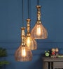 Liama Antique Gold Iron Cluster Hanging Light