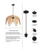 Cluster Handmade Bamboo Pendant Hanging Light (Beige)