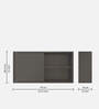 Cluster Wall Mount Kitchen Cabinet in Dark Grey Color