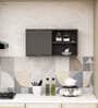 Cluster Wall Mount Kitchen Cabinet in Dark Grey Color