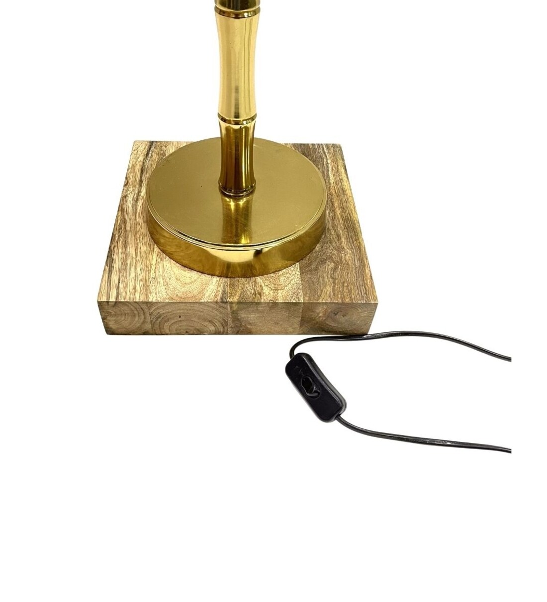 Buy Black Cotton Shade Novelty Floor Lamp With Metal Base By CasaGold