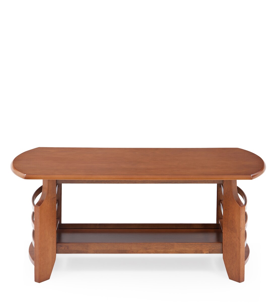 Buy Indigo Coffee Table in Oak Finish by Max Furn Online Modern
