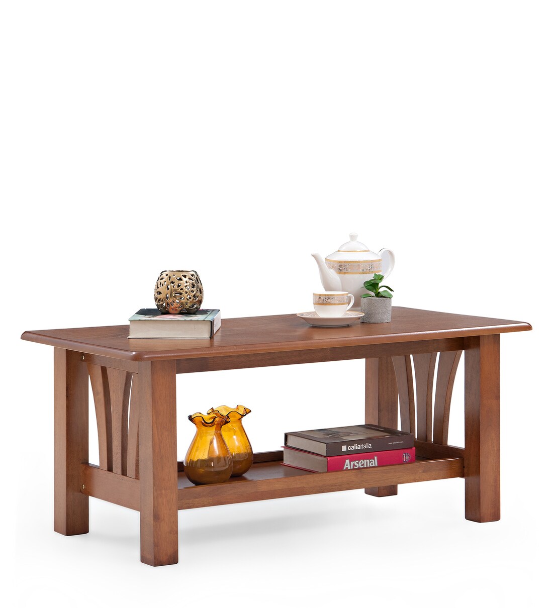 Buy Opal Coffee Table in Oak Finish by Max Furn Online - Modern ...