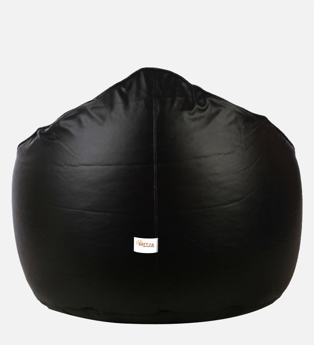 Buy Combo Muddha XXXL Leatherette Bean Bag with Beans in Black & Red Colour  with Pouffe at 43% OFF by Sattva | Pepperfry