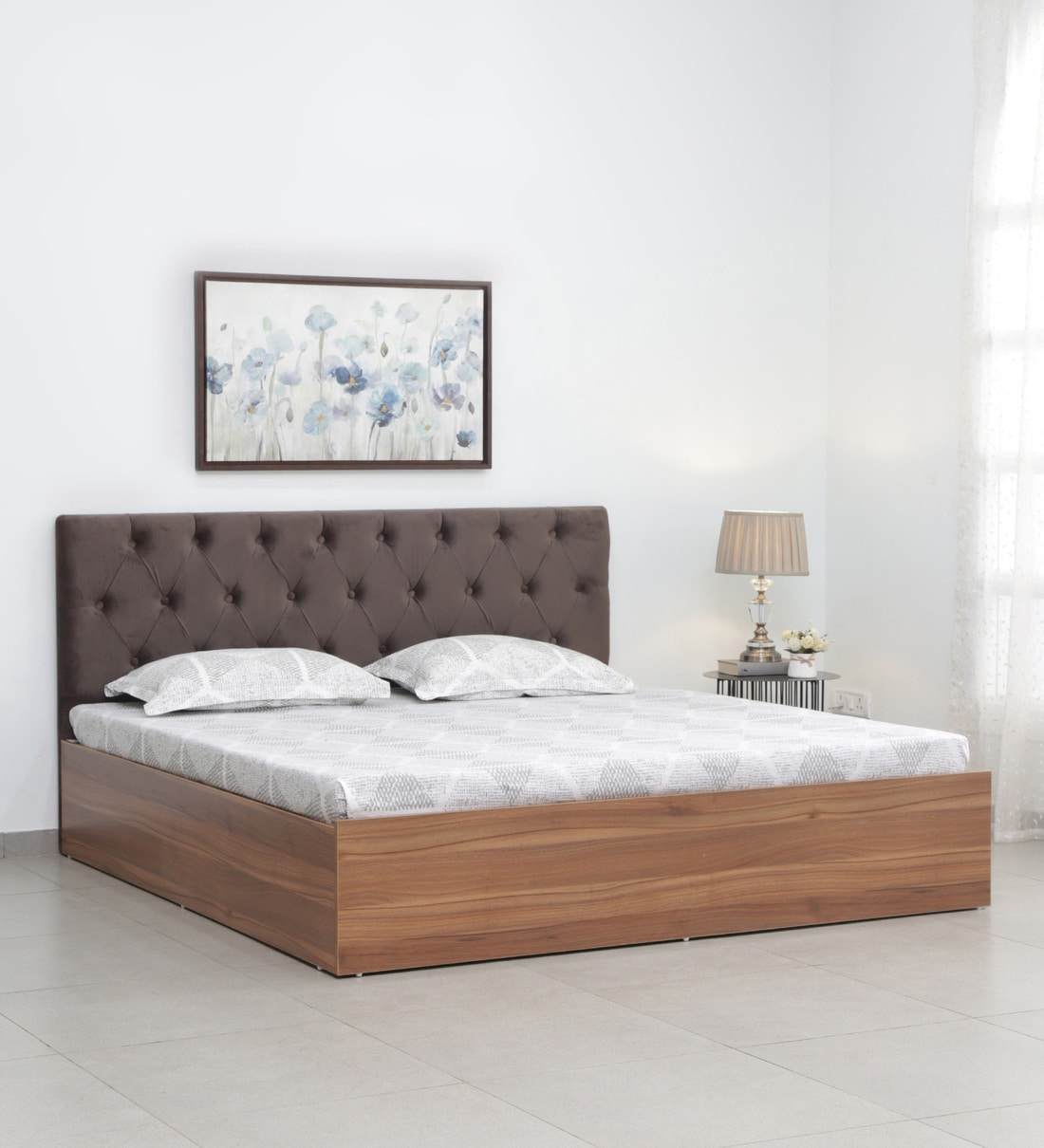 Buy Comet King Size Bed in Exotic Teak Finish with Box Storage at 29 OFF by A GLOBIA CREATIONS