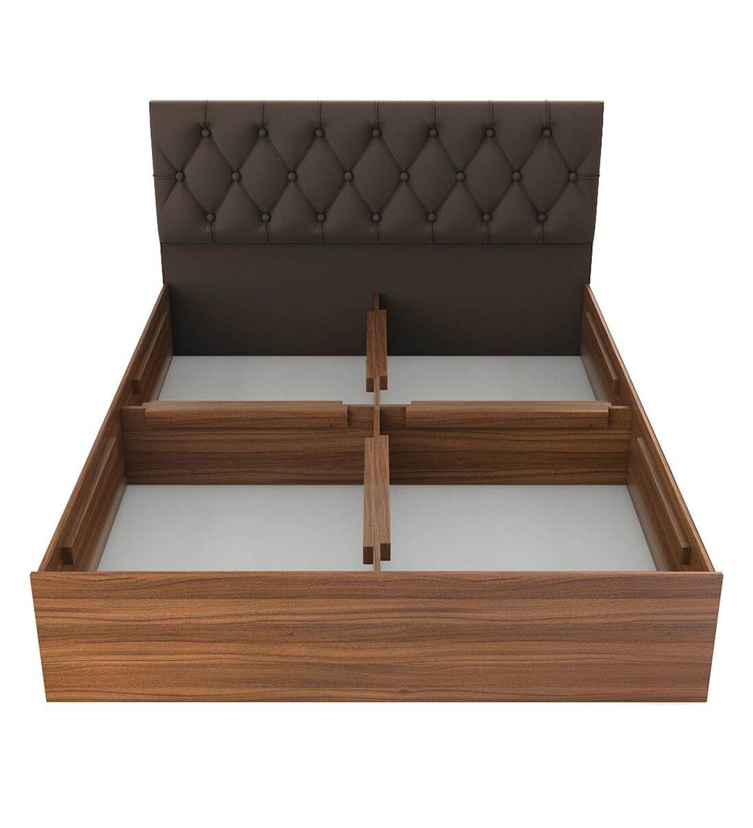 Buy Comet Queen Size Bed in Exotic Teak Finish with Box Storage Online Contemporary Queen Size