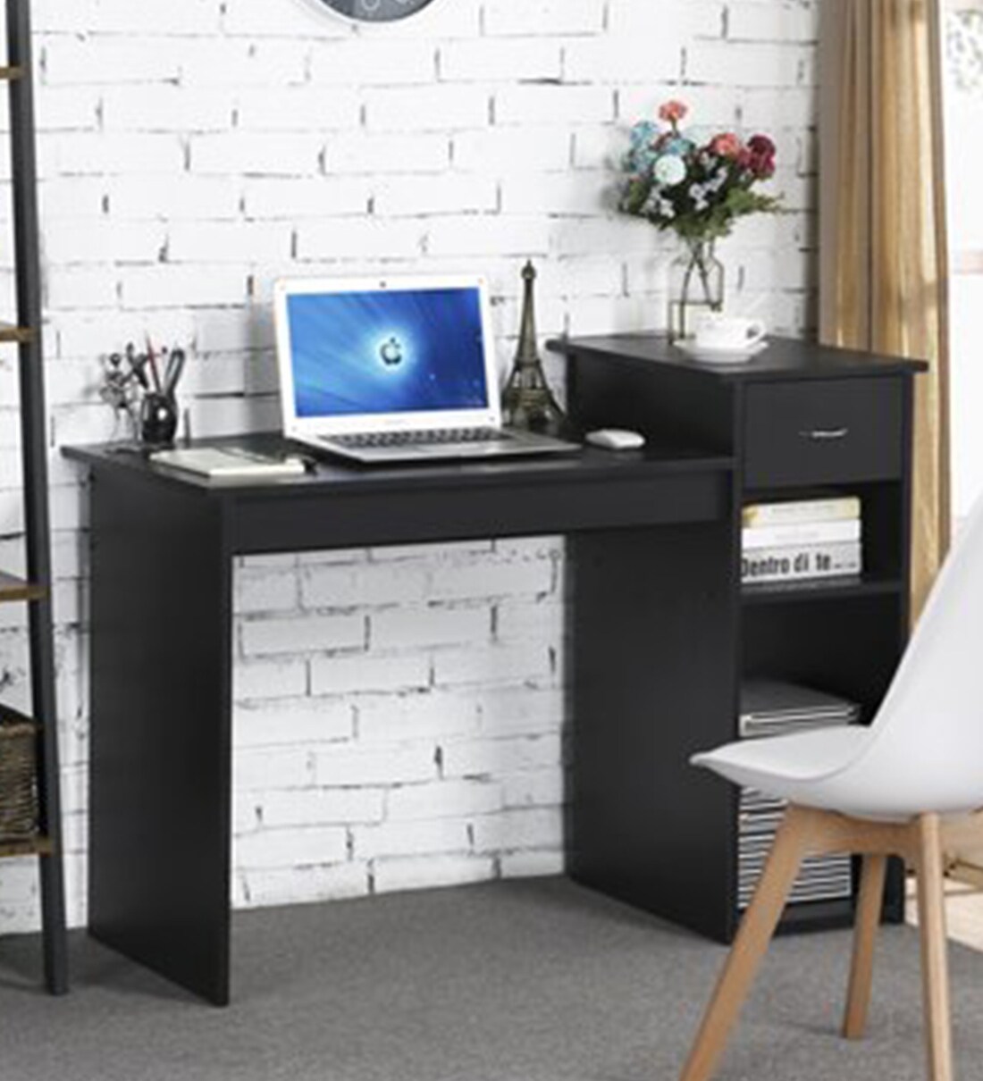 Buy Computer Table in Black Colour by Sovereign Furniture Online
