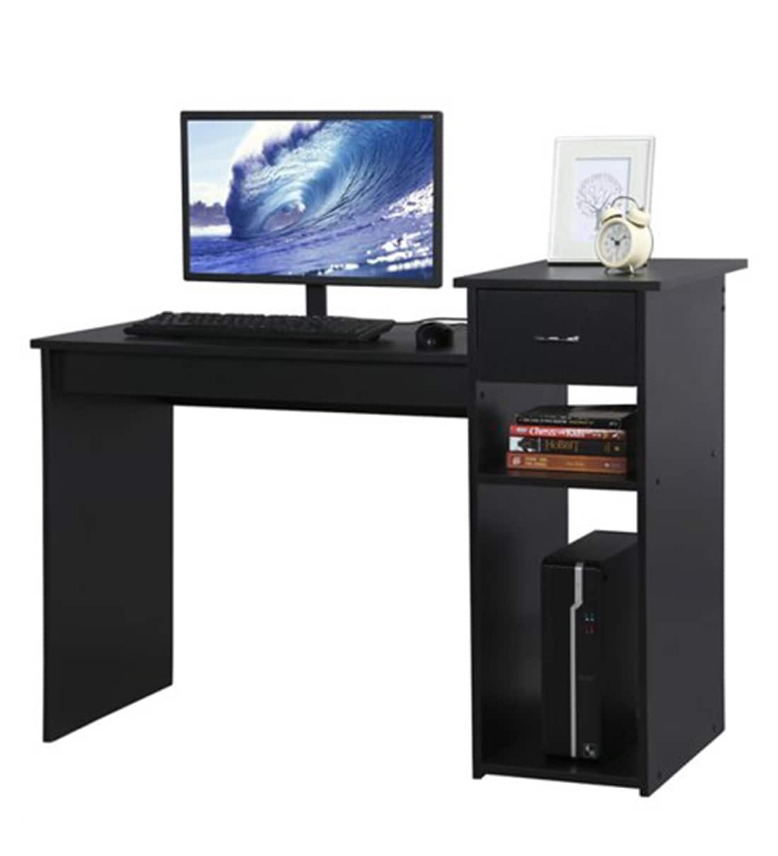 Buy Computer Table in Black Colour by Sovereign Furniture Online