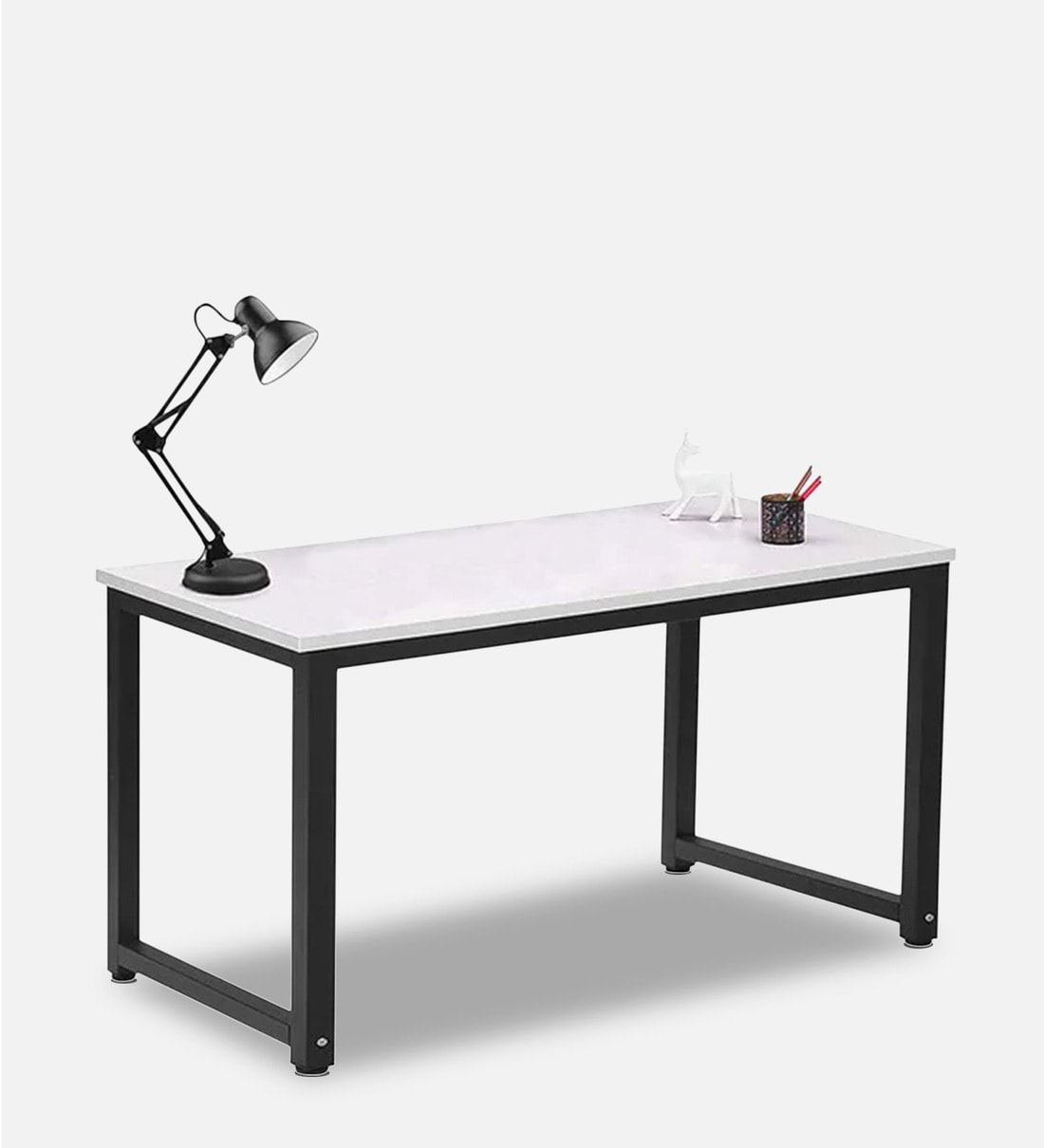 Buy Computer Table In White Finish By EFC Online Computer Tables Study Tables Furniture