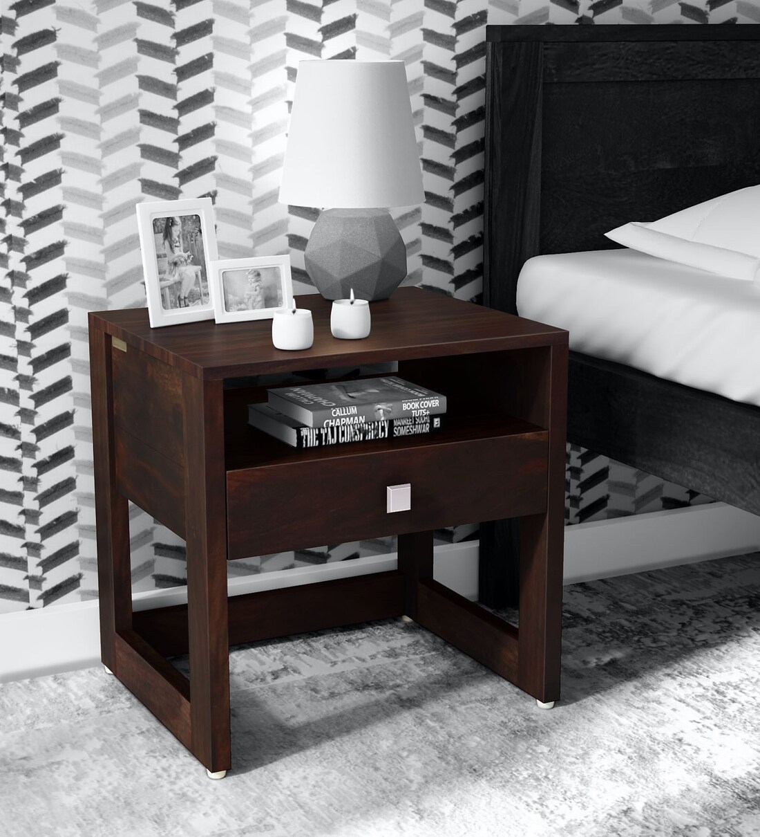 Buy Connell Solid Wood Night Stand in Warm Chestnut Finish By ...