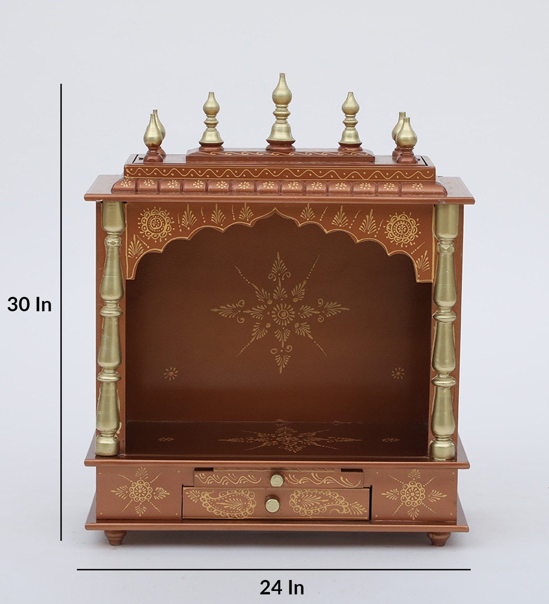 Nagina International Premium Hand Made Wooden Temple, Wooden Indian Mandir