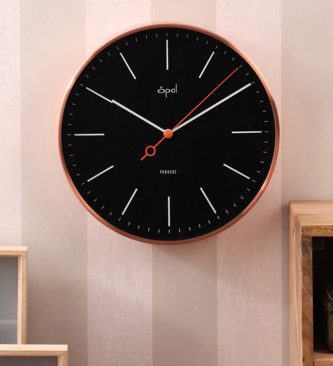 Buy Copper Metal Wall Clock by Opal Online Modern Wall Clocks Wall