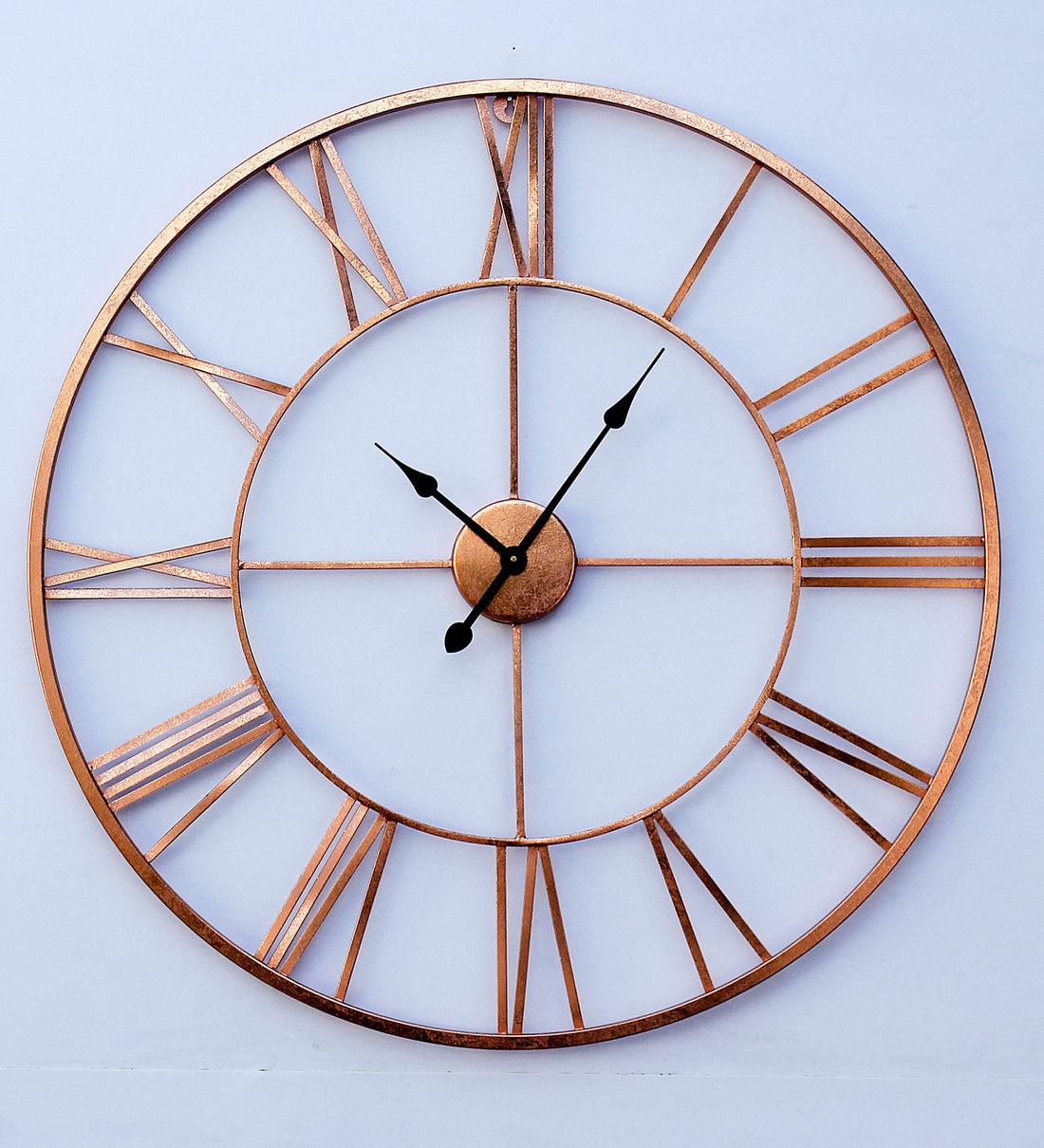 Buy Copper Finish Metal 30 Inch Wall Clock By Craftter Online Vintage   Copper Finish Metal 30 Inch Wall Clock By Craftter Copper Finish Metal 30 Inch Wall Clock By Craftte Fezdiv 