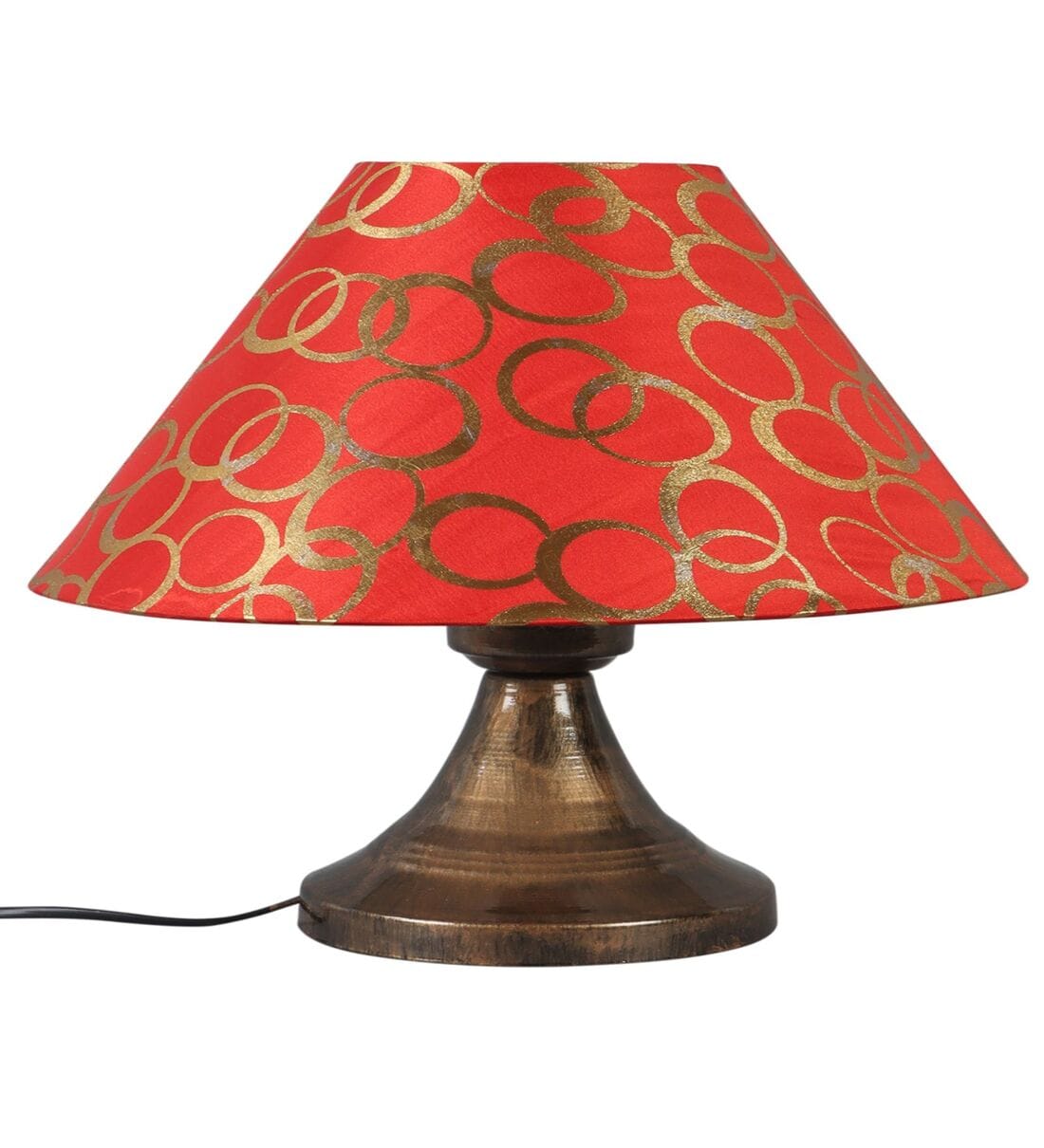 Navy fashion and copper table lamp