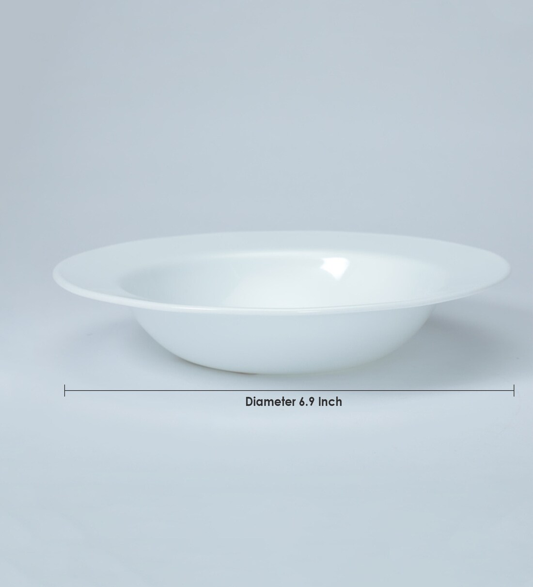 Buy Corelle Winter Frost White Vitrelle Glass Pasta Bowl, 828 ML Online