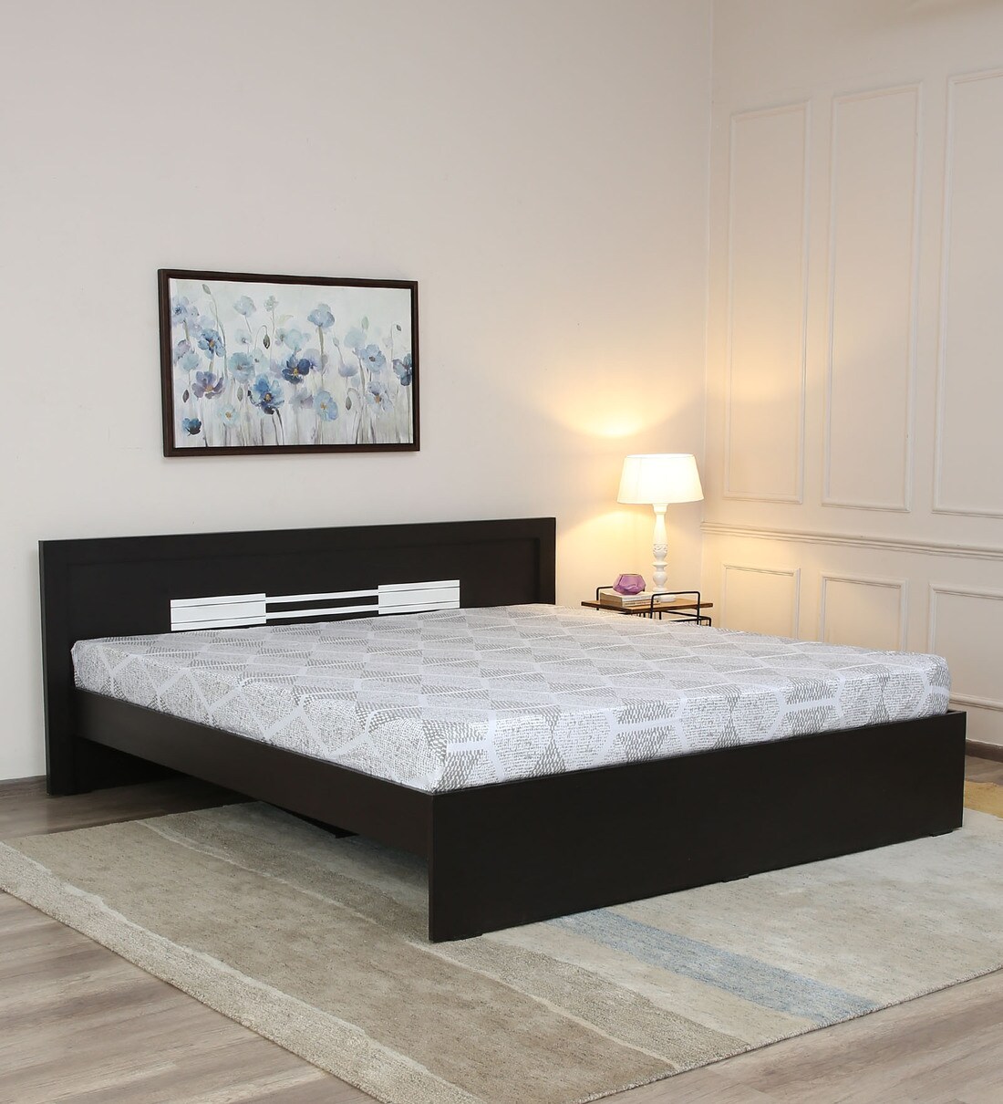 Buy Corso King Size Bed In Wenge Finish By Mintwud Online Modern King