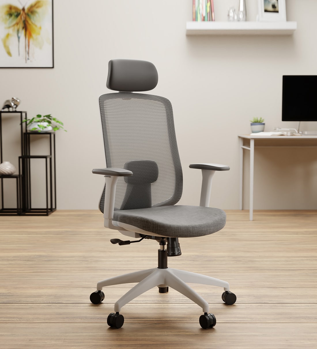 Light coloured best sale office chair