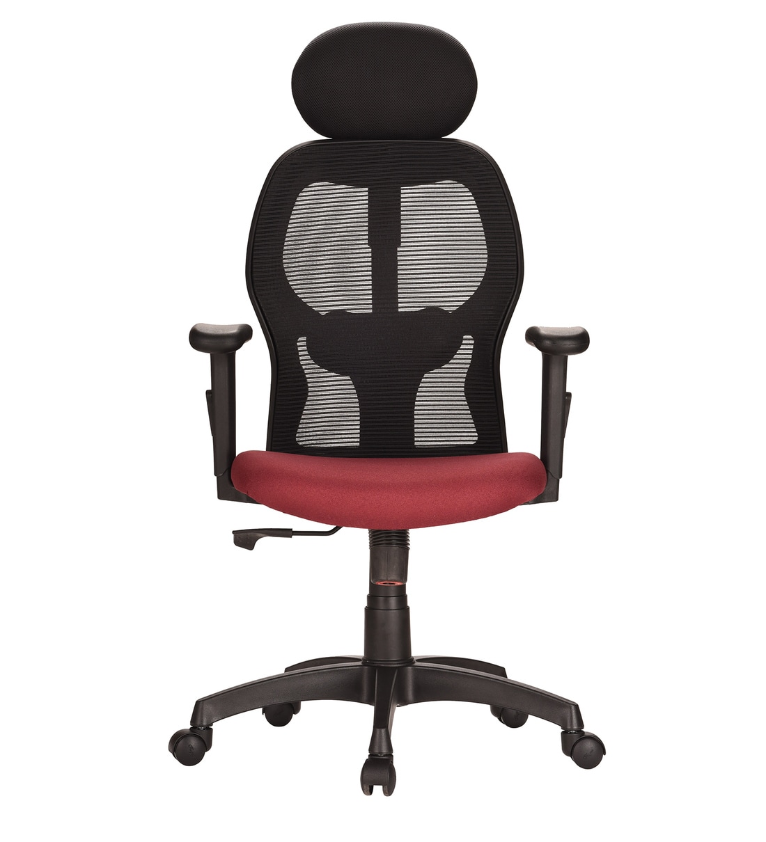 Buy Cosmos Breathable Mesh Ergonomic Chair in Maroon Colour by Tealkart