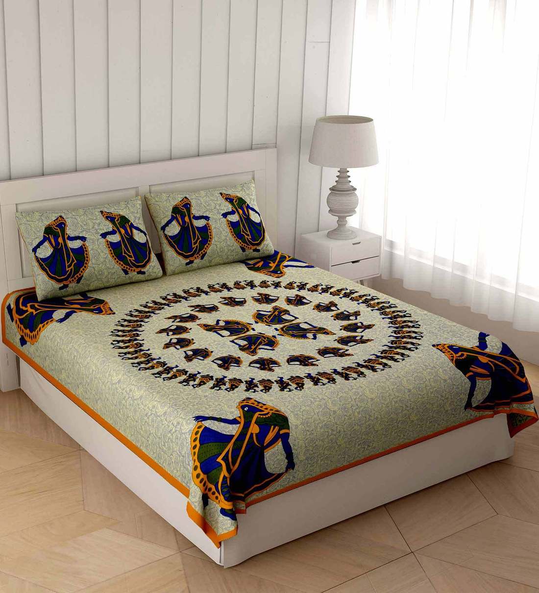 double bedsheet with 2 pillow covers