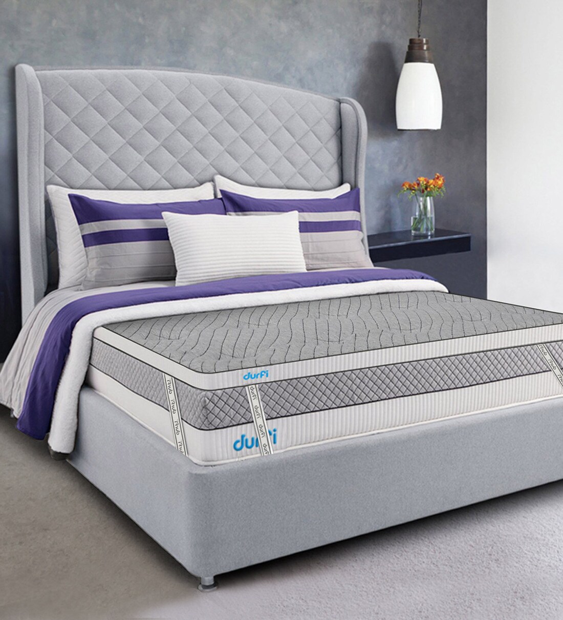 Buy Cotton Candy (78x48) Memory Foam Queen Size 2 Inch Firm Mattress