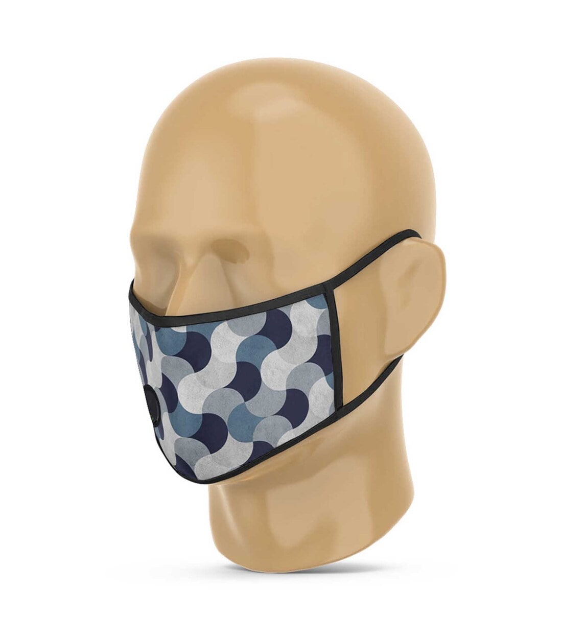 Buy Cotton Cloth Face Mask in Blue Color by India Circus by Krsnaa