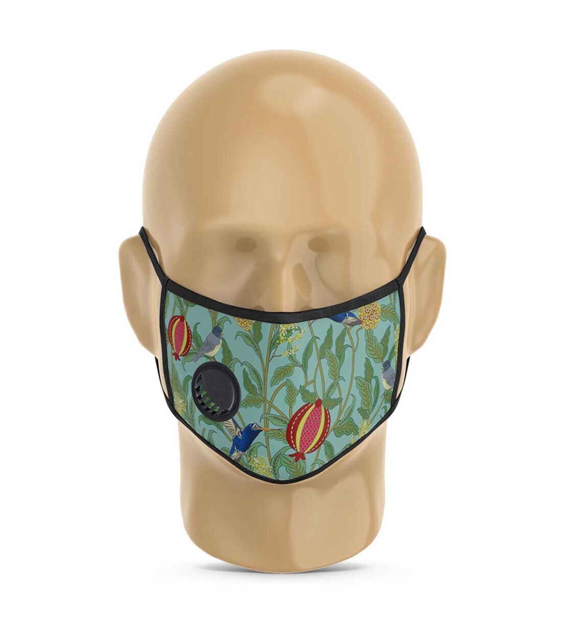 Buy Cotton Cloth Face Mask in Green Color by India Circus by Krsnaa