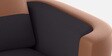 Collet V2 Leatherette 3 Seater Sofa In Tofee & Dark Grey Colour