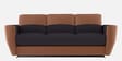 Collet V2 Leatherette 3 Seater Sofa In Tofee & Dark Grey Colour