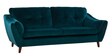 Colorado Velvet 3 Seater Sofa in Bottle Green Colour